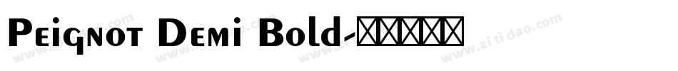 Peignot Demi Bold字体转换